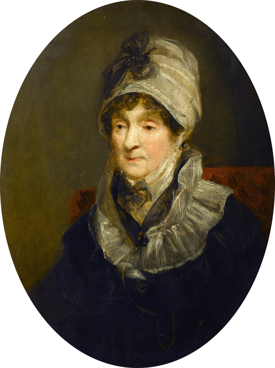 Portrait of a Lady (Mrs Parry, the Mother of Sir W.E. Parry, RN), ca 1824 av John Jackson