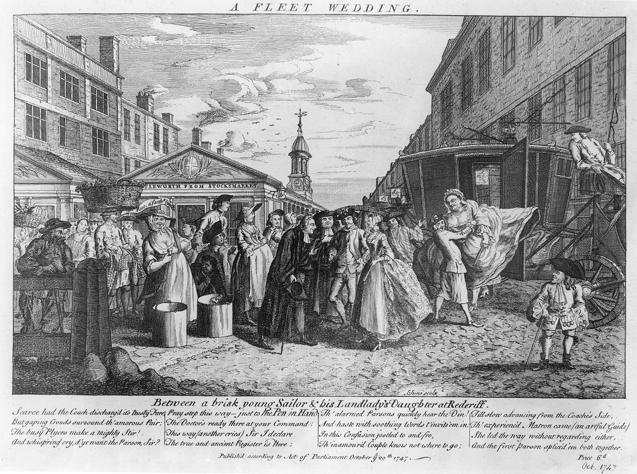 Ett flottbröllop, 1747 av John June