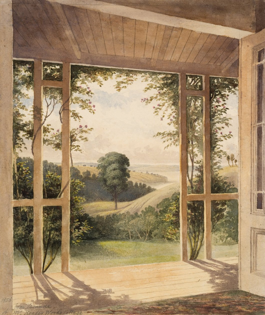 Auckland, från verandaen för Mr Reader Woods Cottage av John Kinder