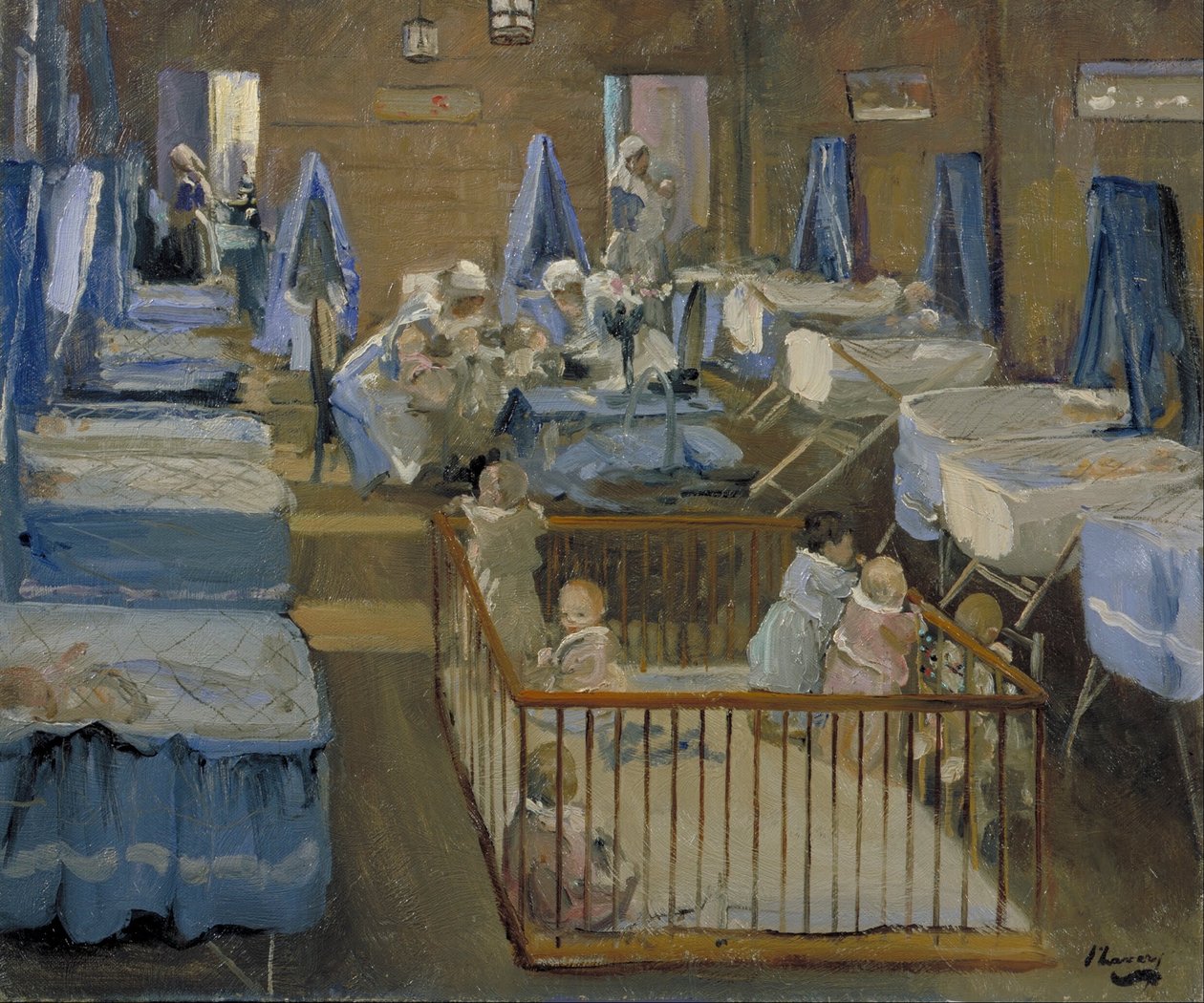 Lady Henrys Crêche, Woolwich av John Lavery