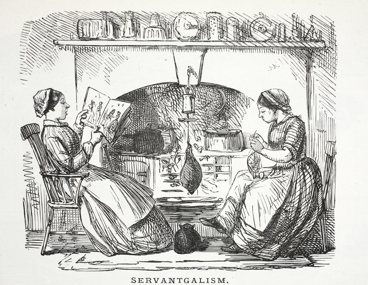 Servantgalism, 1853 av John Leech