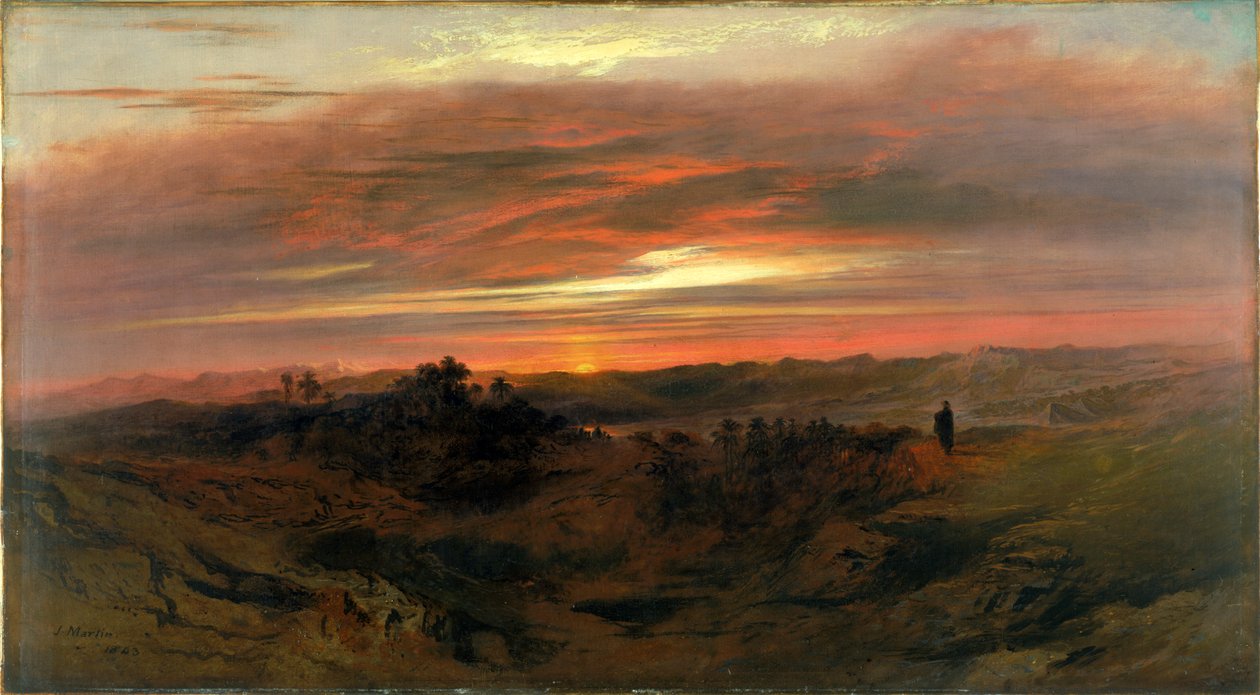 Ensamhet, 1843 av John Martin