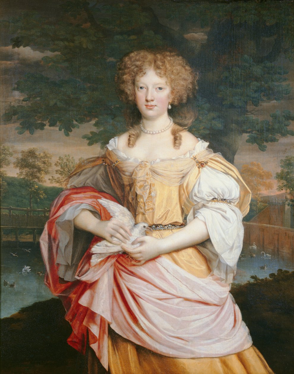 Porträtt av Mary Wilbraham (1661-1737) av John Michael Wright
