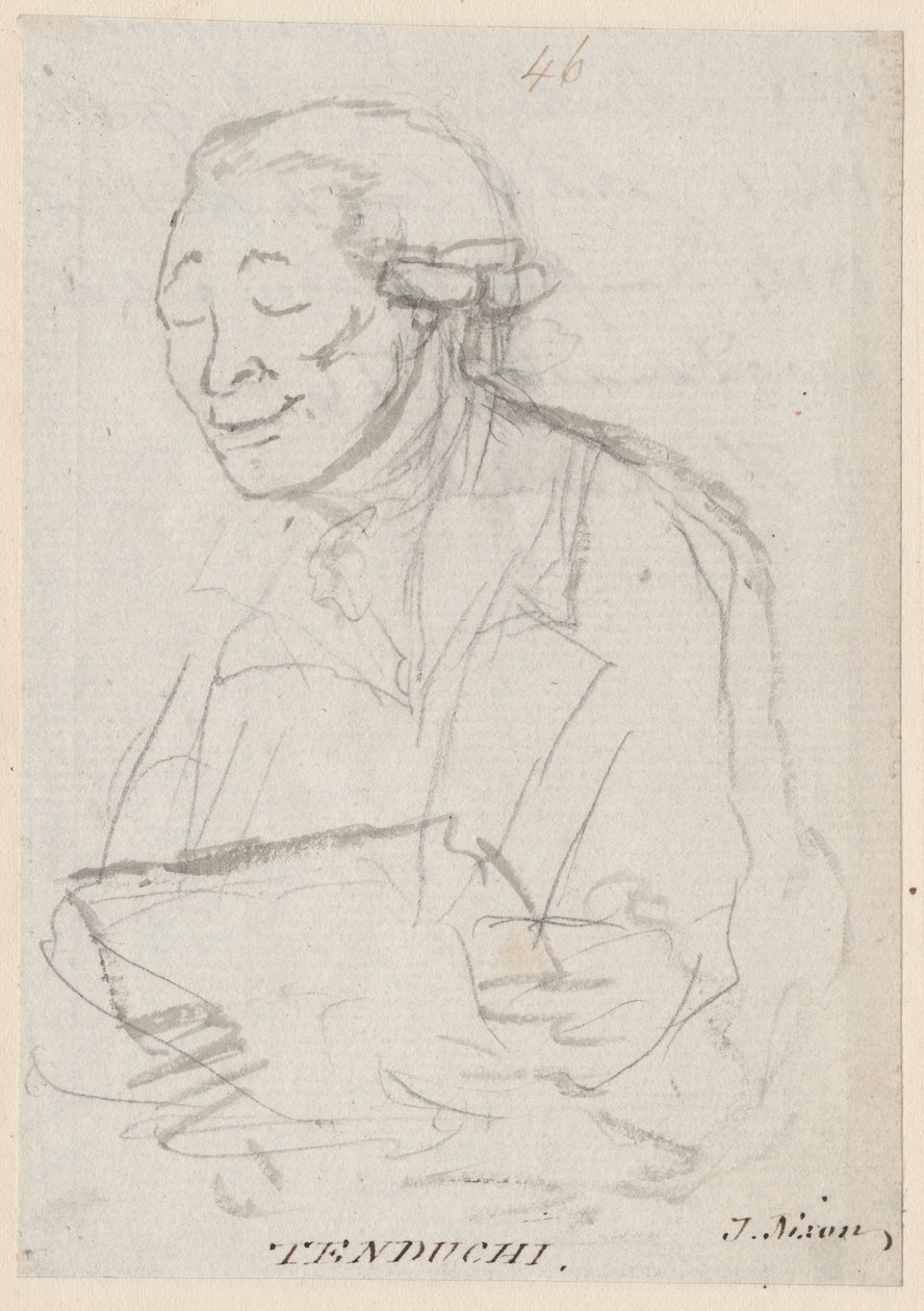 Tenducci, ca 1785 (penna och tvätt på papper) av John Nixon