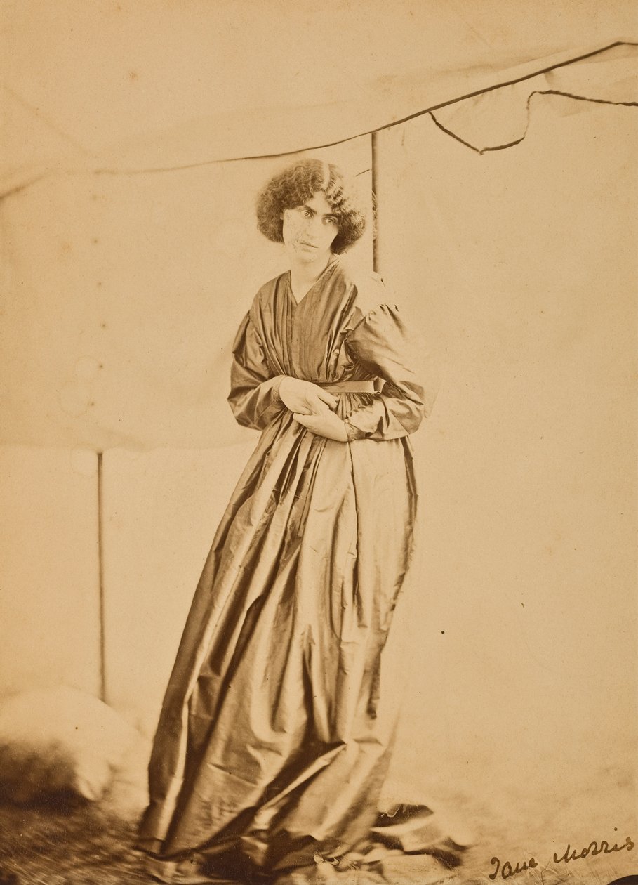 Porträtt av Jane Morris, 1865 (albumintryck) av John R. Parsons