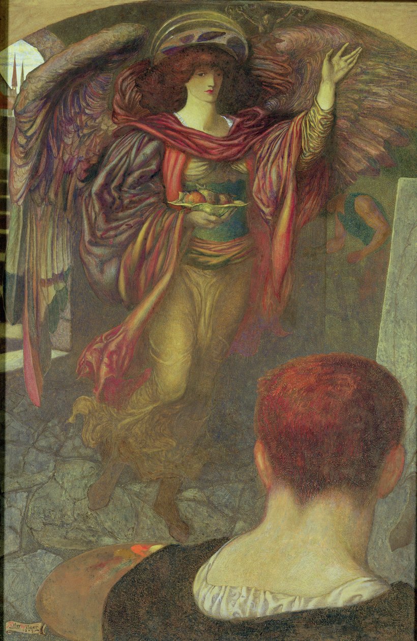 Målarens vision: Angela Dorothea, 1903 av John Riley Wilmer
