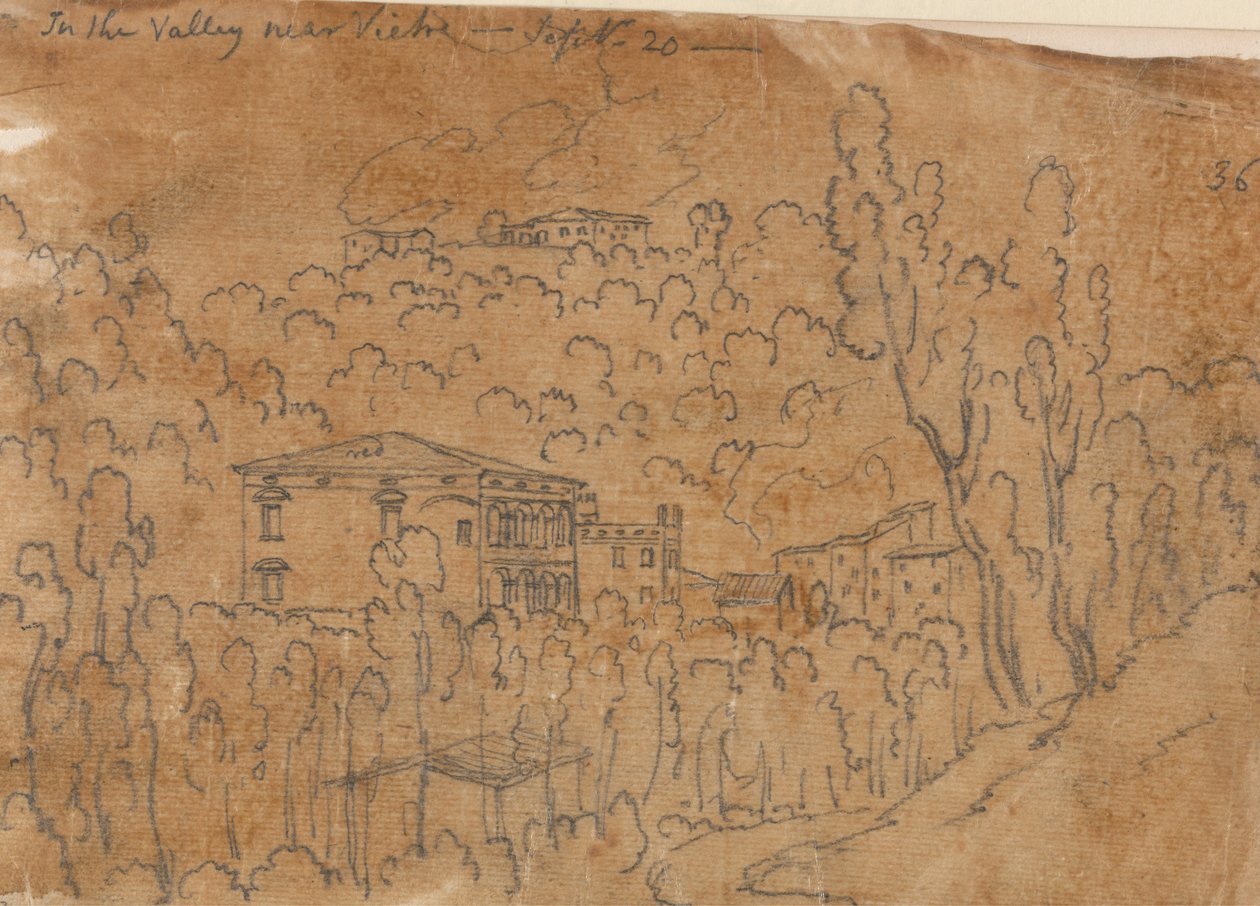 In the Valley near Vietri, 20 September av John Robert Cozens