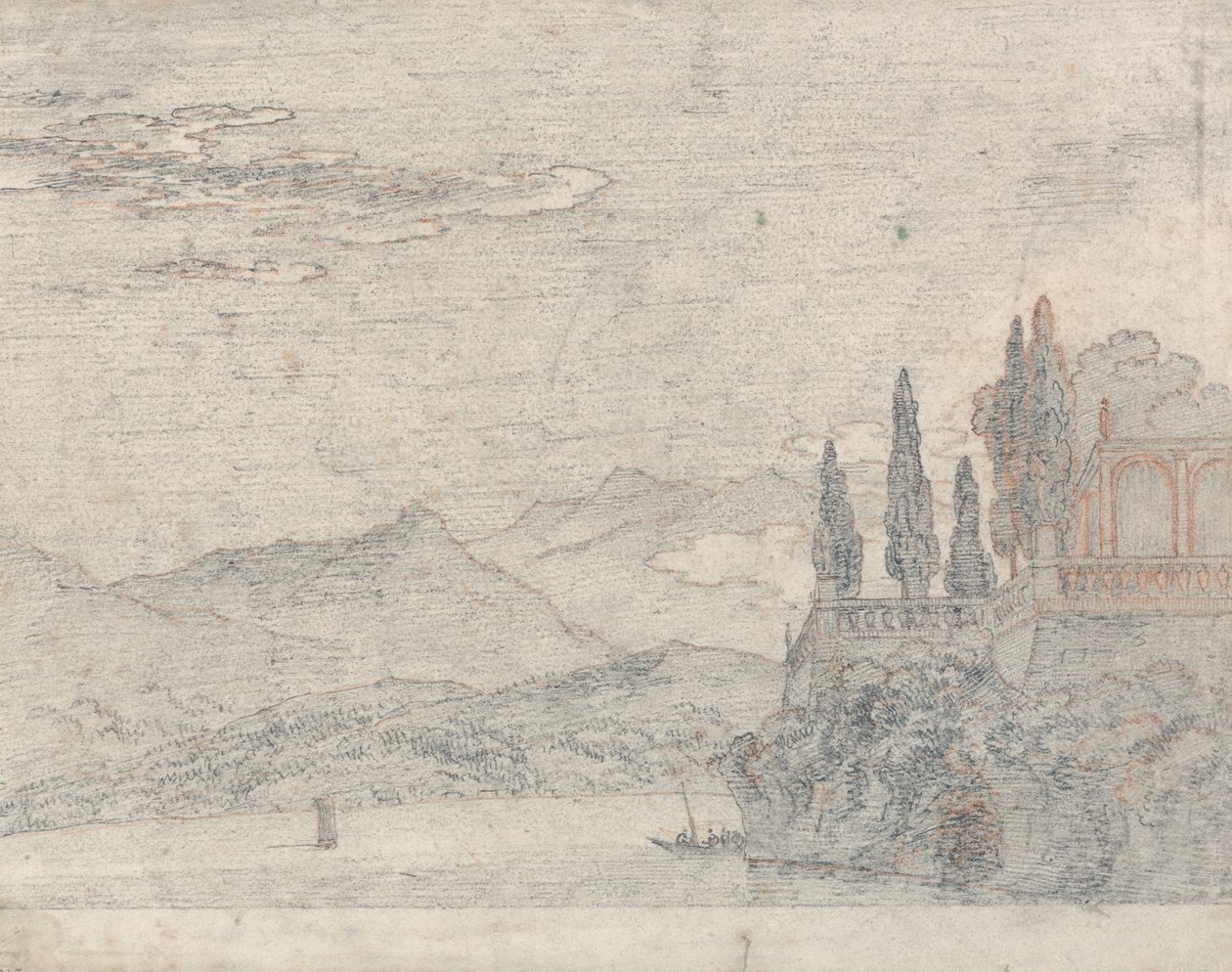 Borromeiska ön, Lago Maggiore av John Robert Cozens
