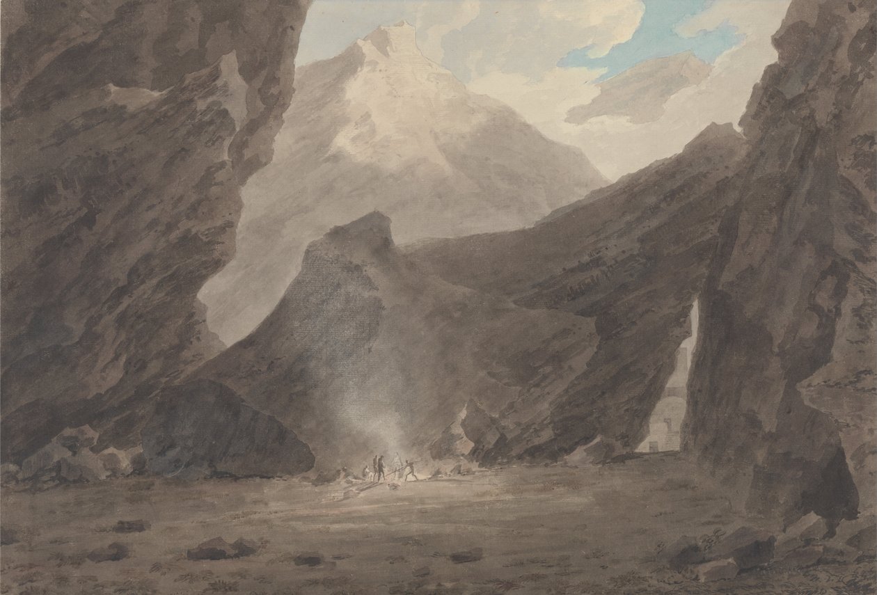 Near Chiavenna in the Grisons av John Robert Cozens