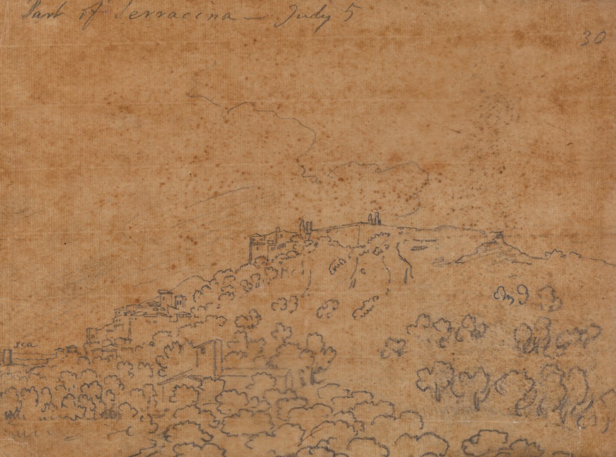 Part of Terracina, July 5 av John Robert Cozens