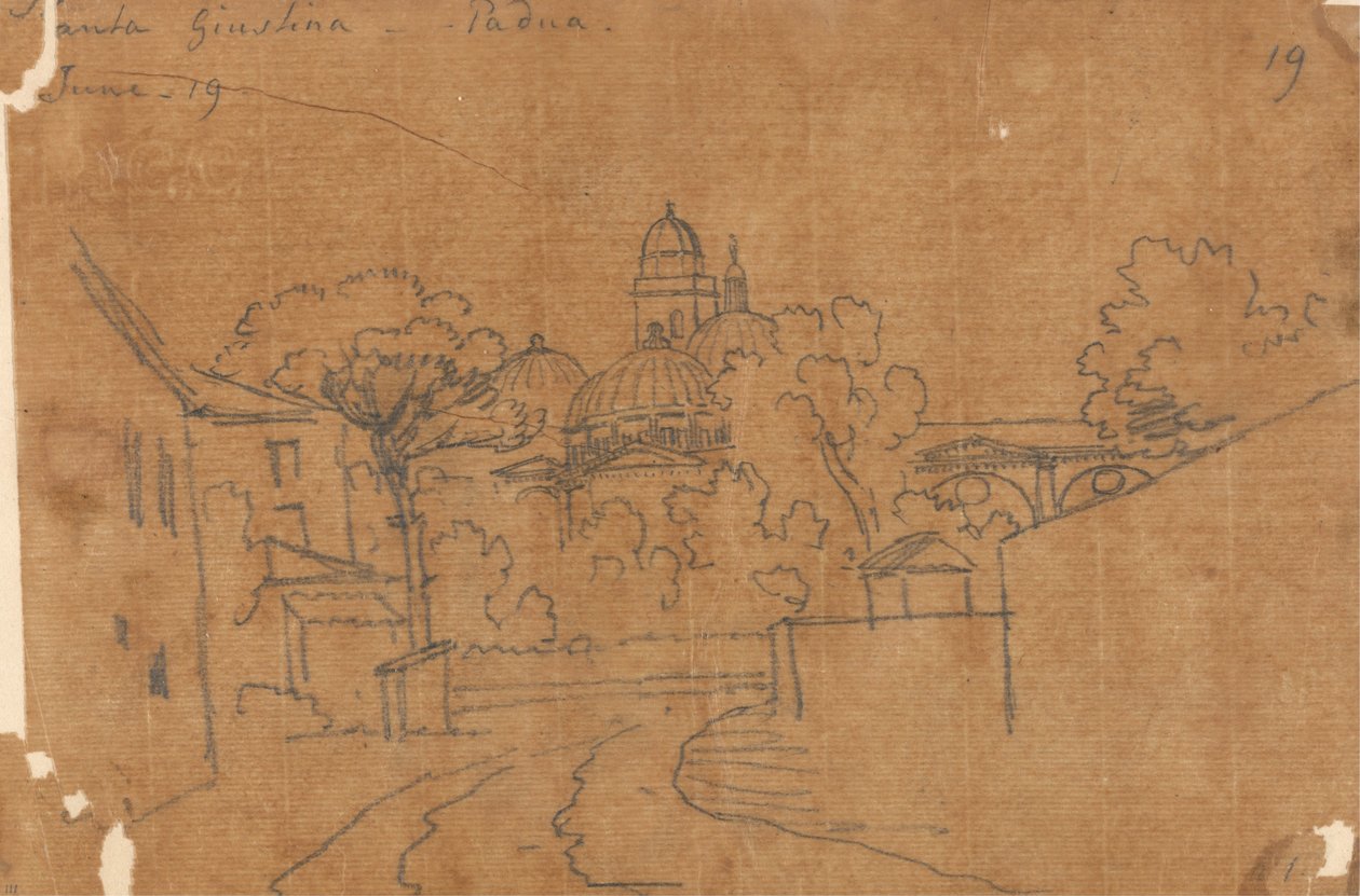 Santa Giustina, Padua, 19 juni av John Robert Cozens