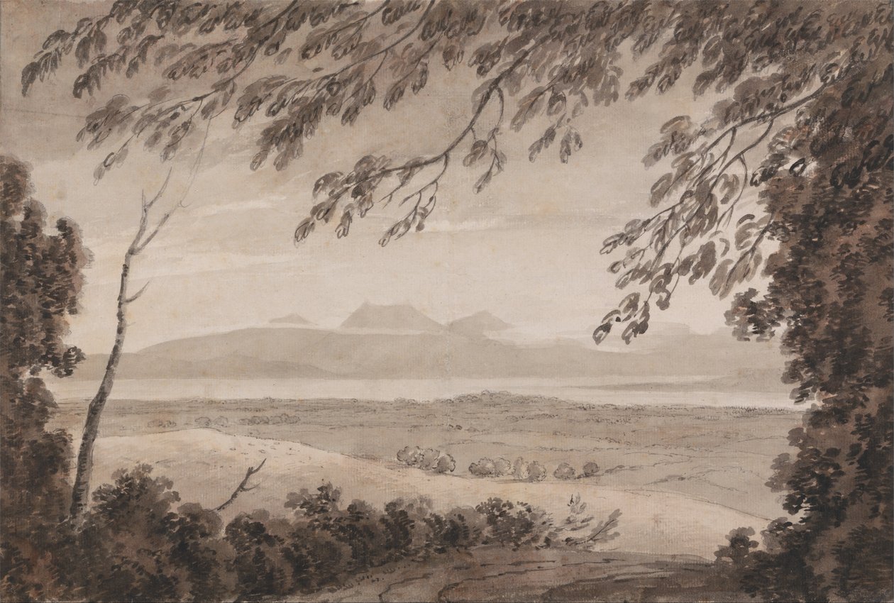 Genèvesjön från kantonen Bern av John Robert Cozens
