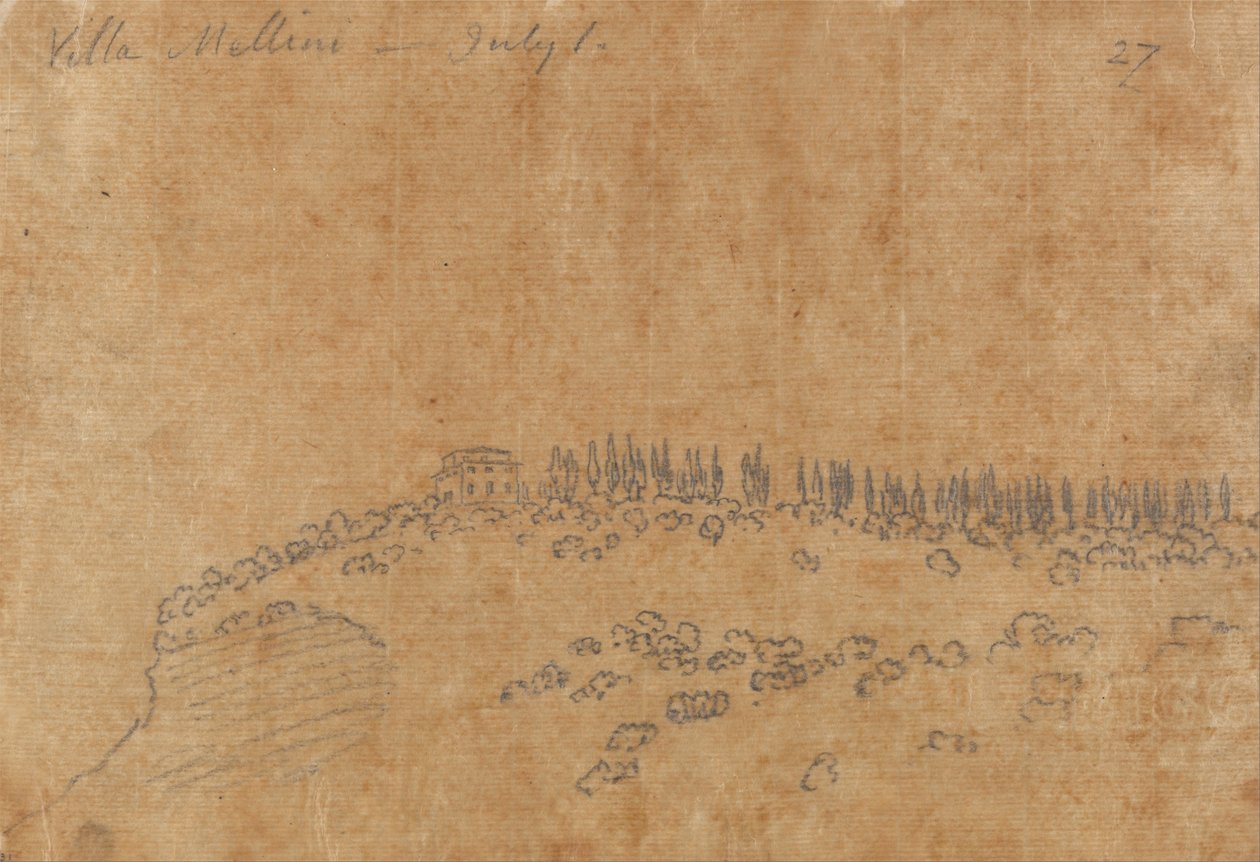 Villa Mellini, July 1 av John Robert Cozens