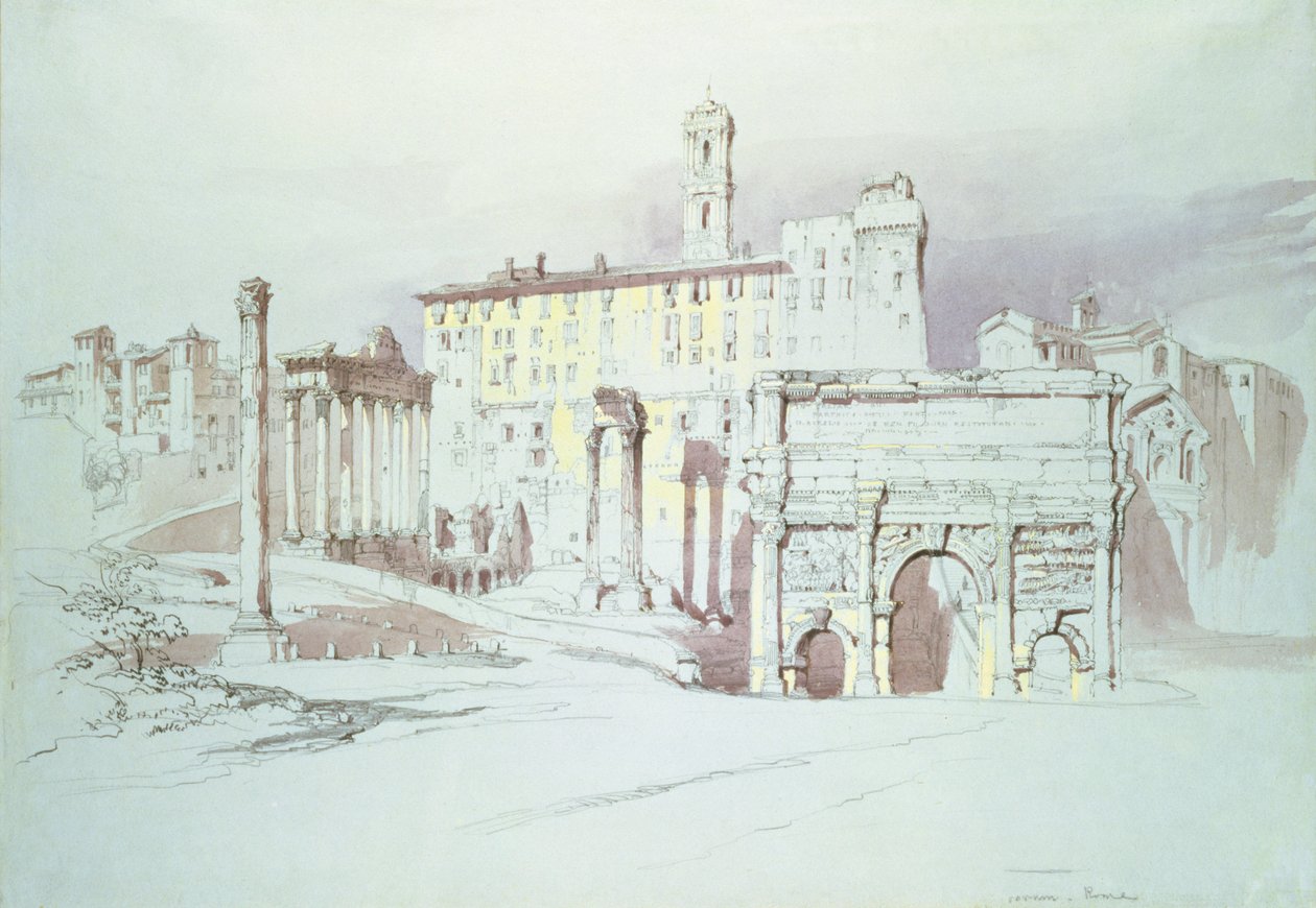 Forumet, Rom, 1800-talet av John Ruskin