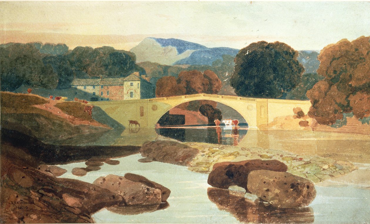 Greta Bridge, Yorkshire, 1810 av John Sell Cotman