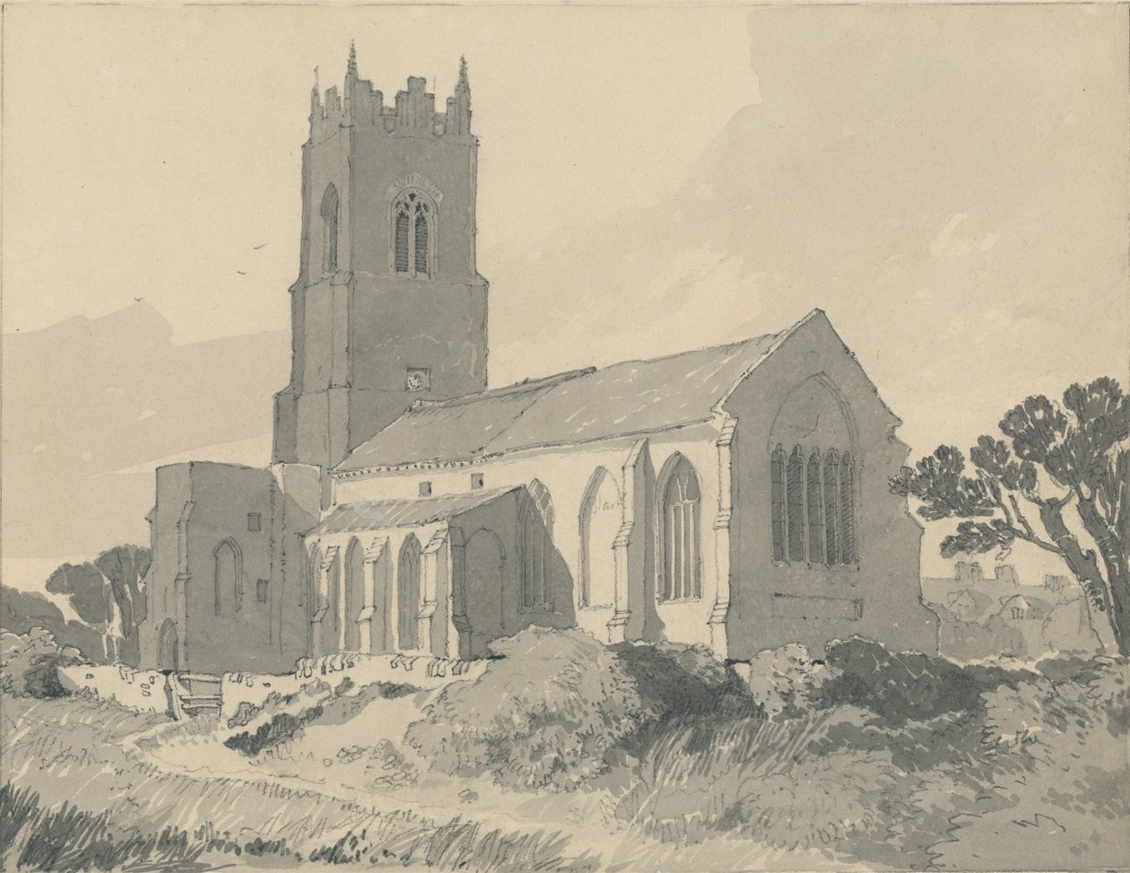 Ingham-kyrkan, Norfolk av John Sell Cotman