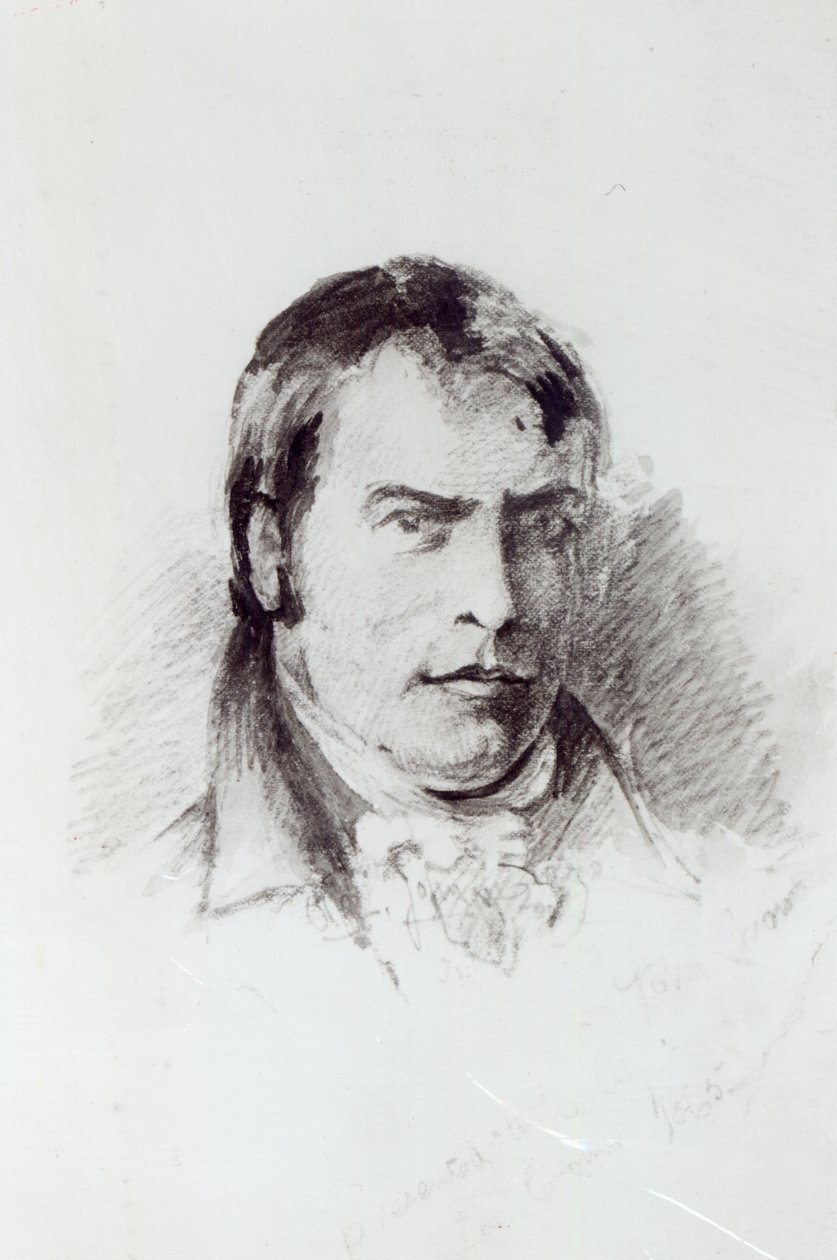 John Crome (penna, bläck och tvätt på papper) av John Sell Cotman