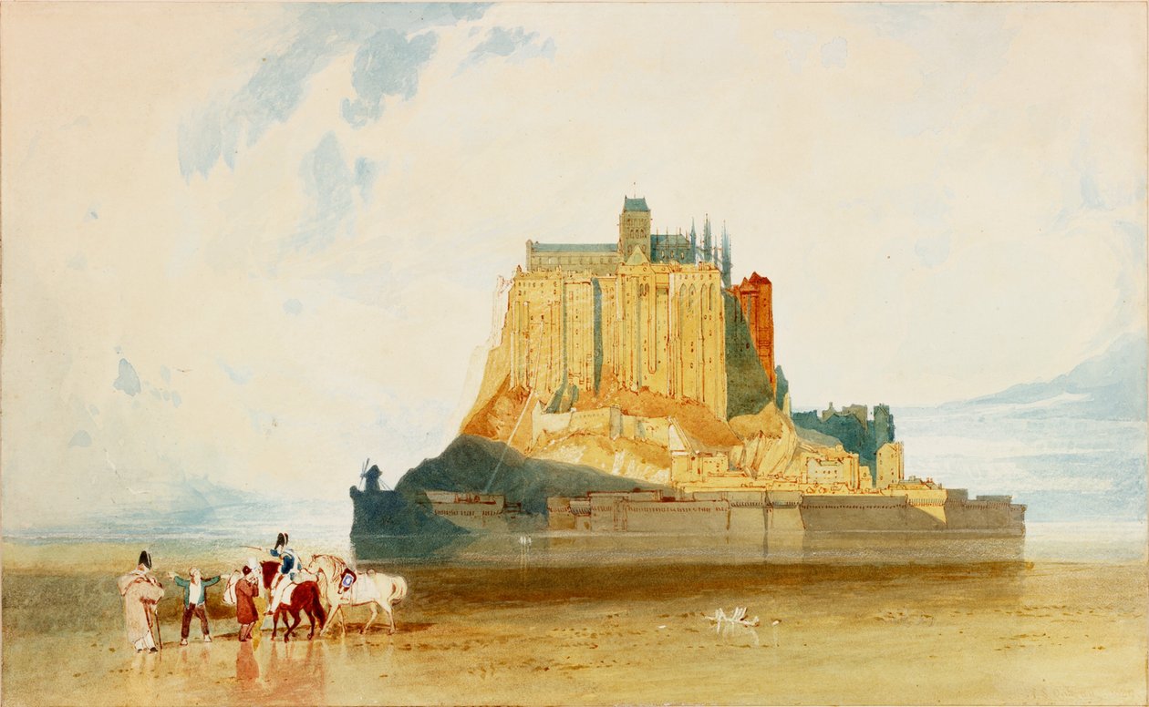 Mont St Michel, 1829 av John Sell Cotman