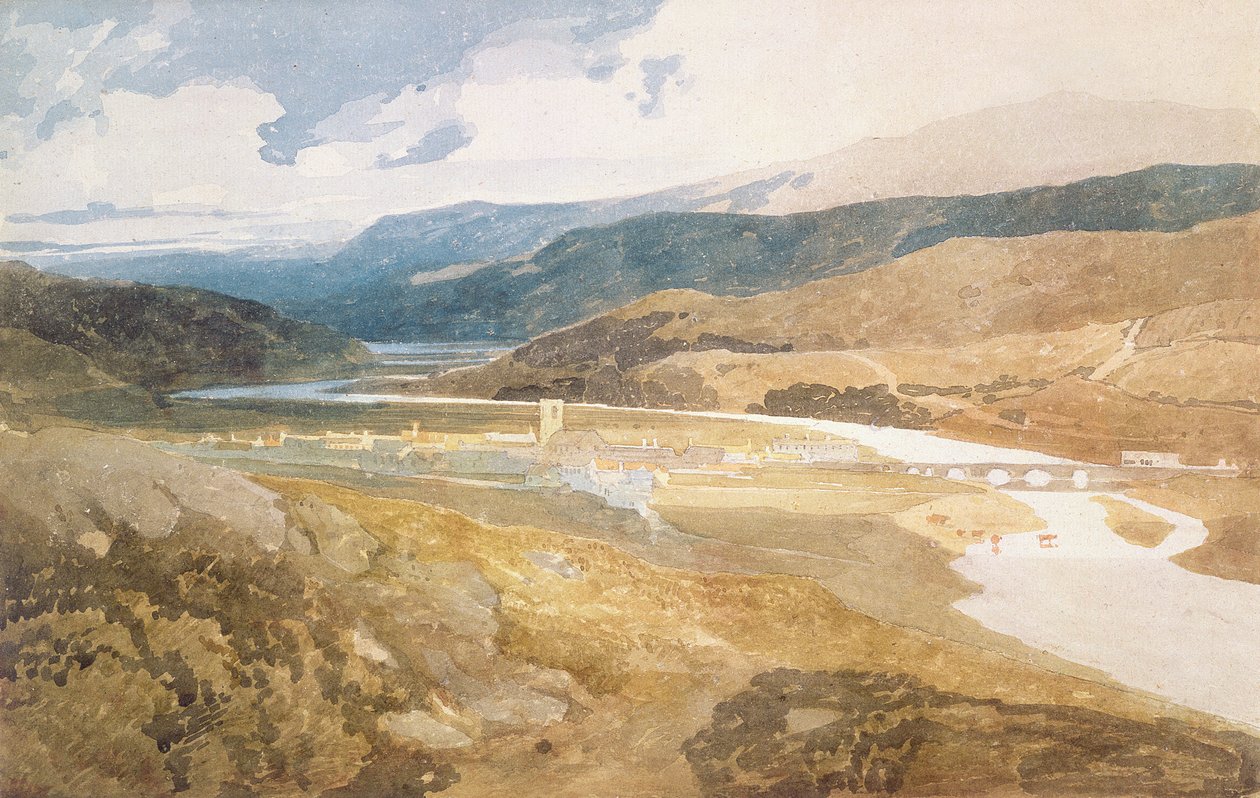 No.2303 Dolgelly, North Wales, 1804-05 av John Sell Cotman