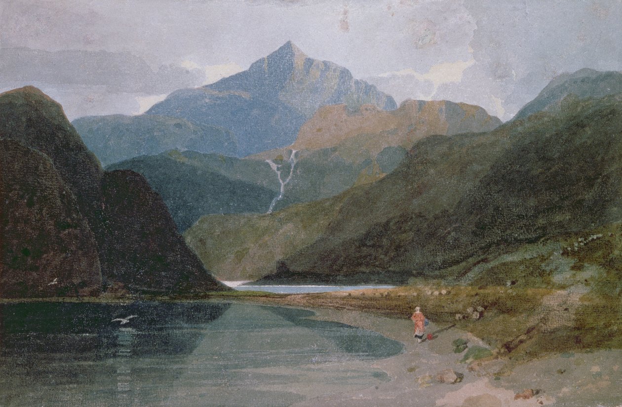 Snowdon, norra Wales av John Sell Cotman