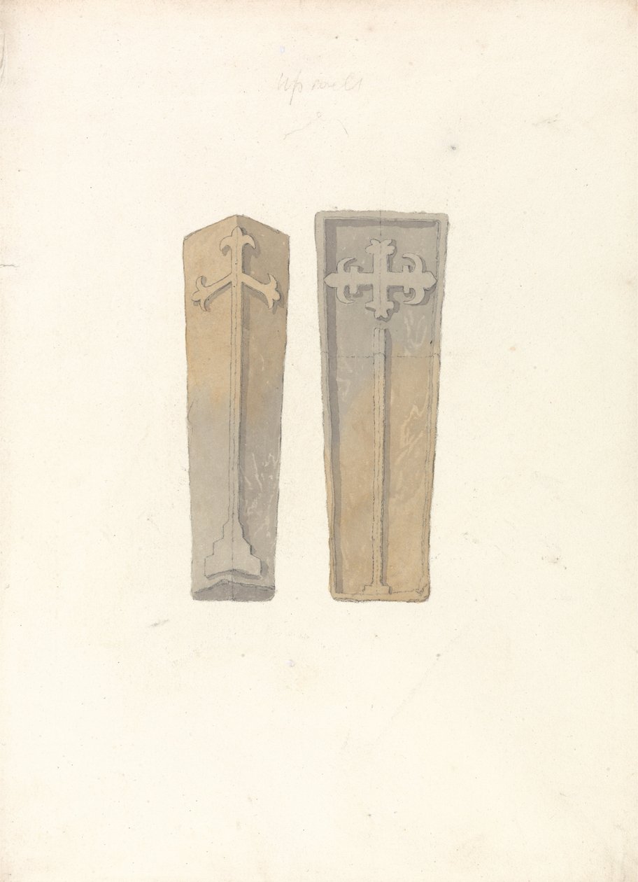 Studies of Two Coffin Lids from Norfolk Churches av John Sell Cotman