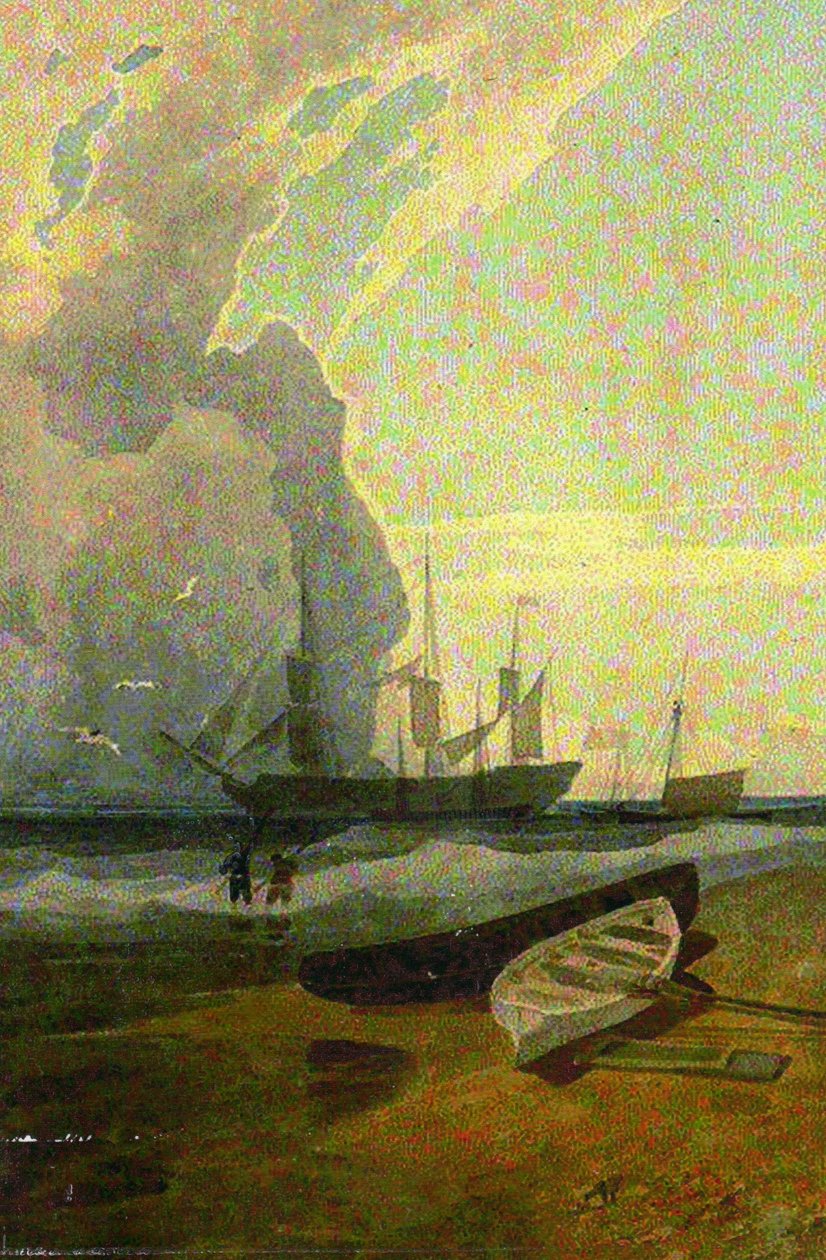 The Mars, riding at Anchor off Cromer av John Sell Cotman