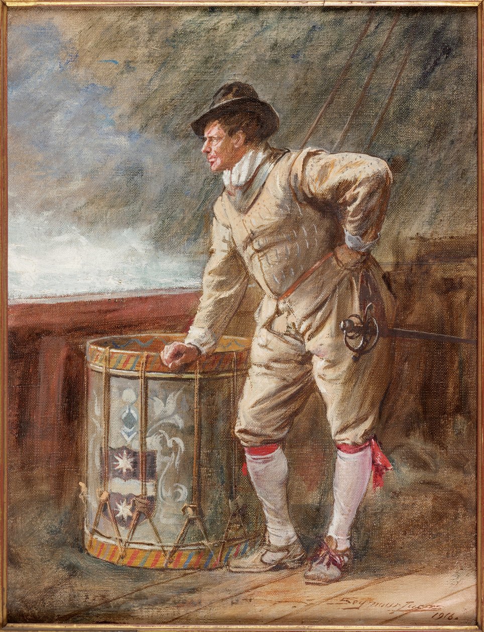 The Drum Watch, 1916 av John Seymour Lucas