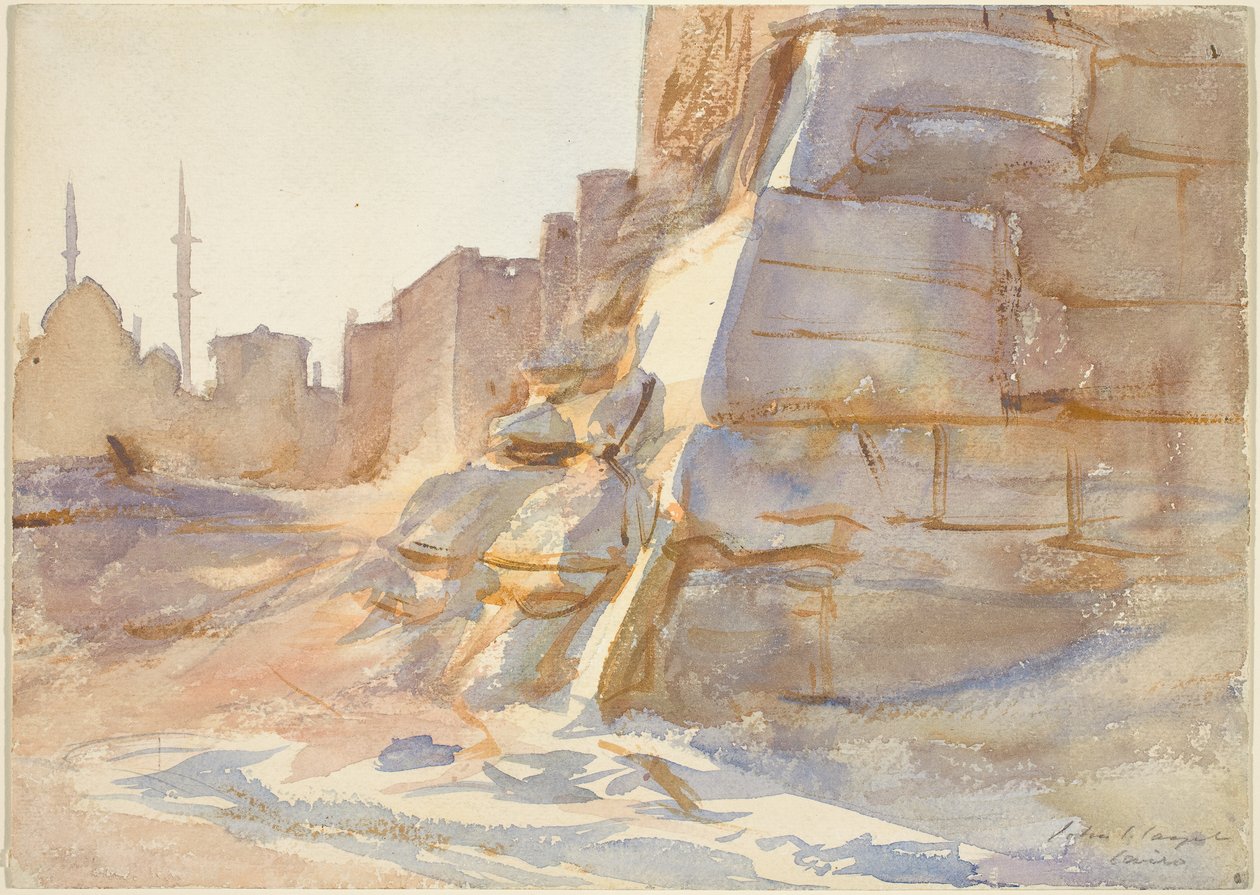 Kairo, ca 1891 (akvarell över grafit på vävt papper) av John Singer Sargent