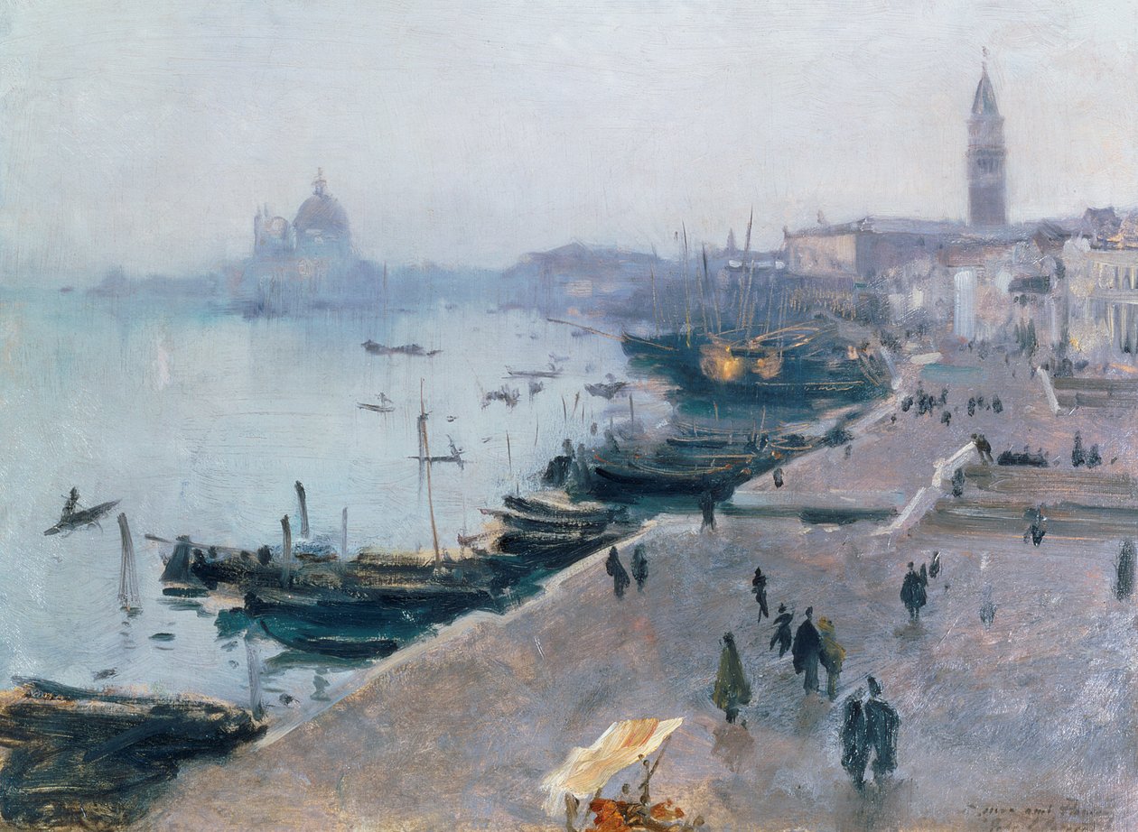 Venedig i grått väder av John Singer Sargent