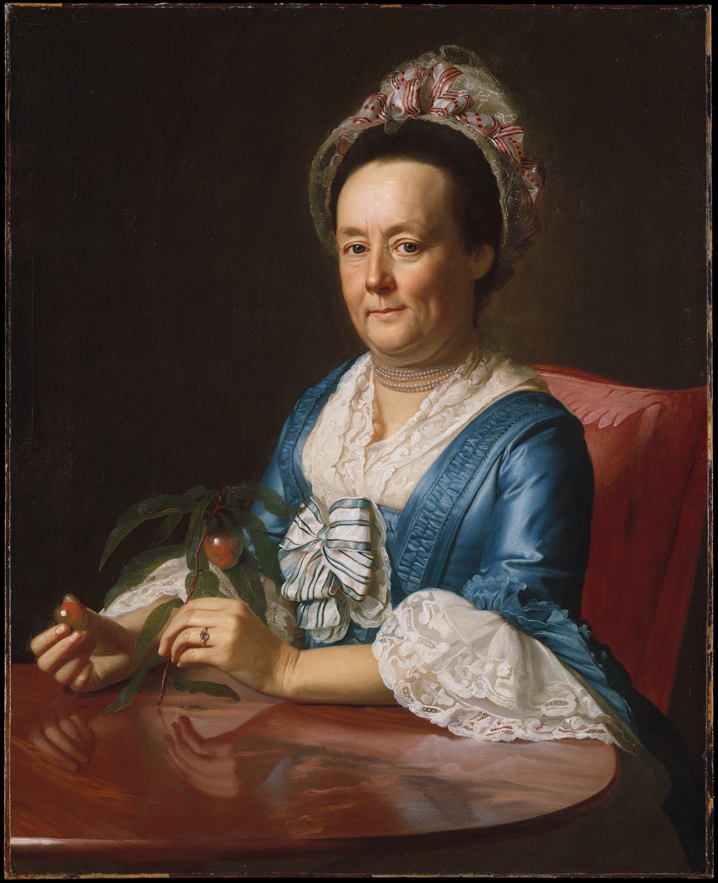 Porträtt av Mrs John Winthrop av John Singleton Copley