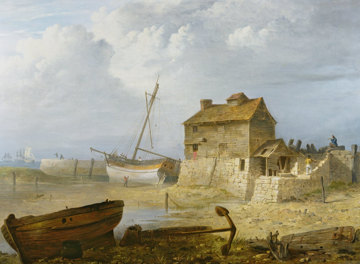 Tidvattenkvarnen i Emsworth av John Thomas Serres