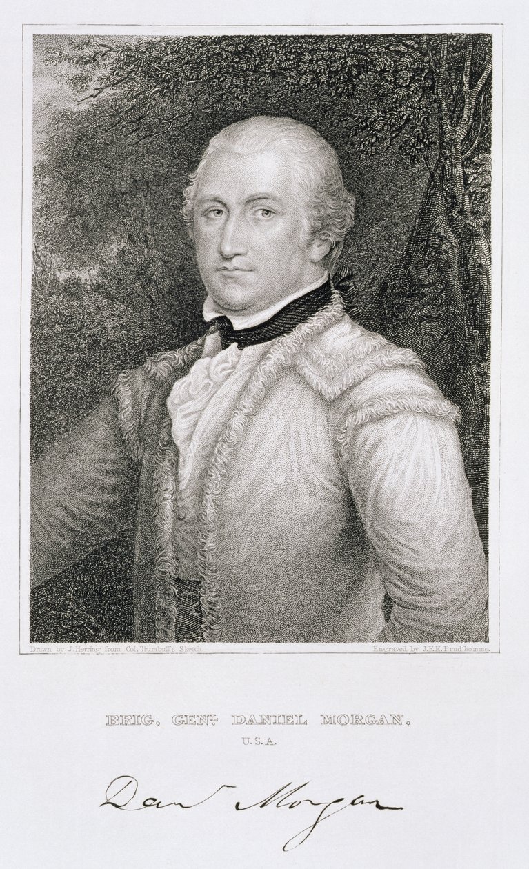 Brigadgeneral Daniel Morgan (1736-1802) graverad av John Francis Eugene Prud