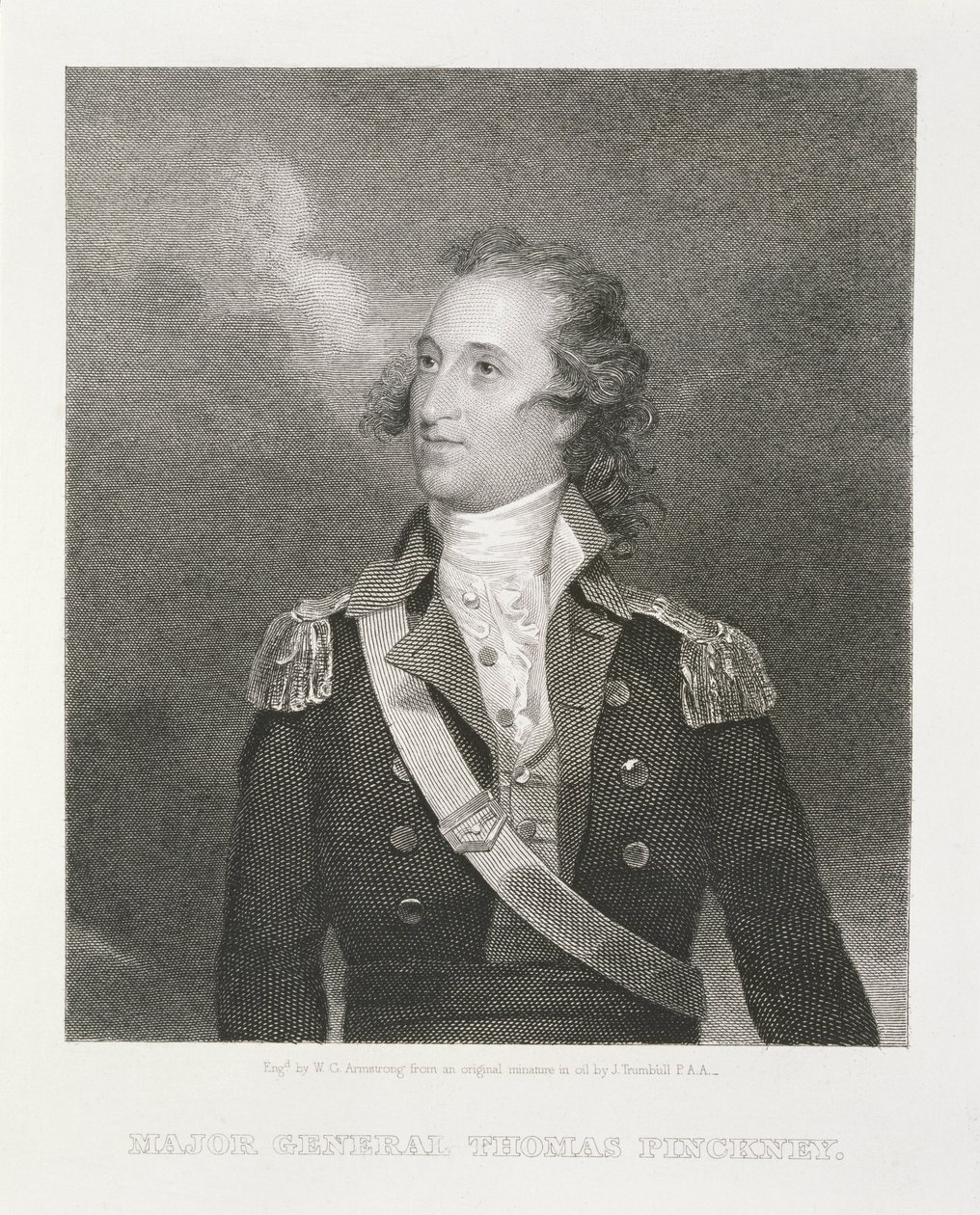 Generalmajor Thomas Pinckney (1750-1828) graverad av William G. Armstrong (1823-90) av John Trumbull