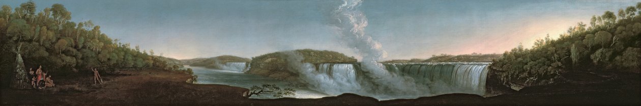 Niagarafallen från under Table Rock, 1808 av John Trumbull