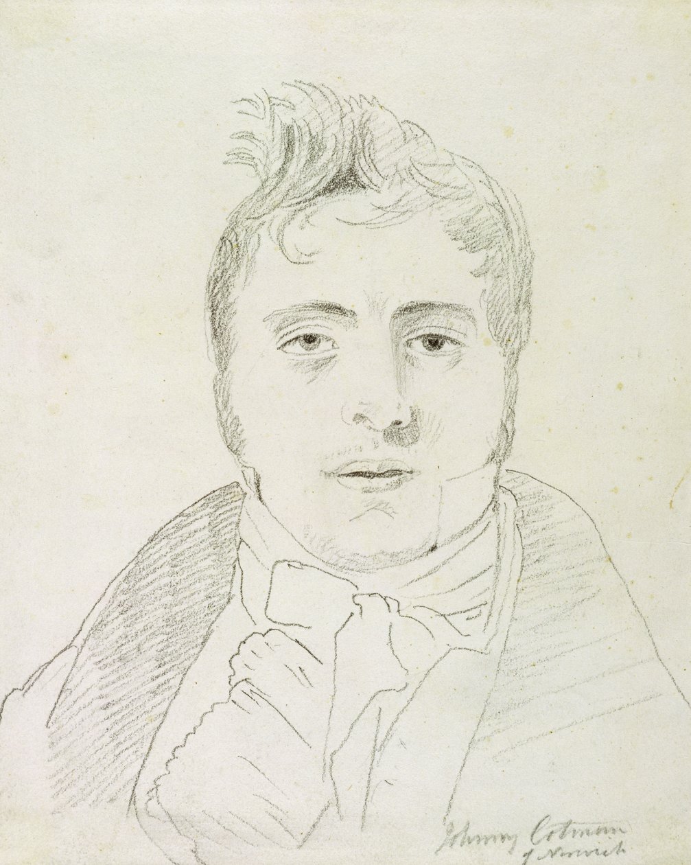 John Sell Cotman (1782-1842), 1810 (grafit på papper) av John Varley