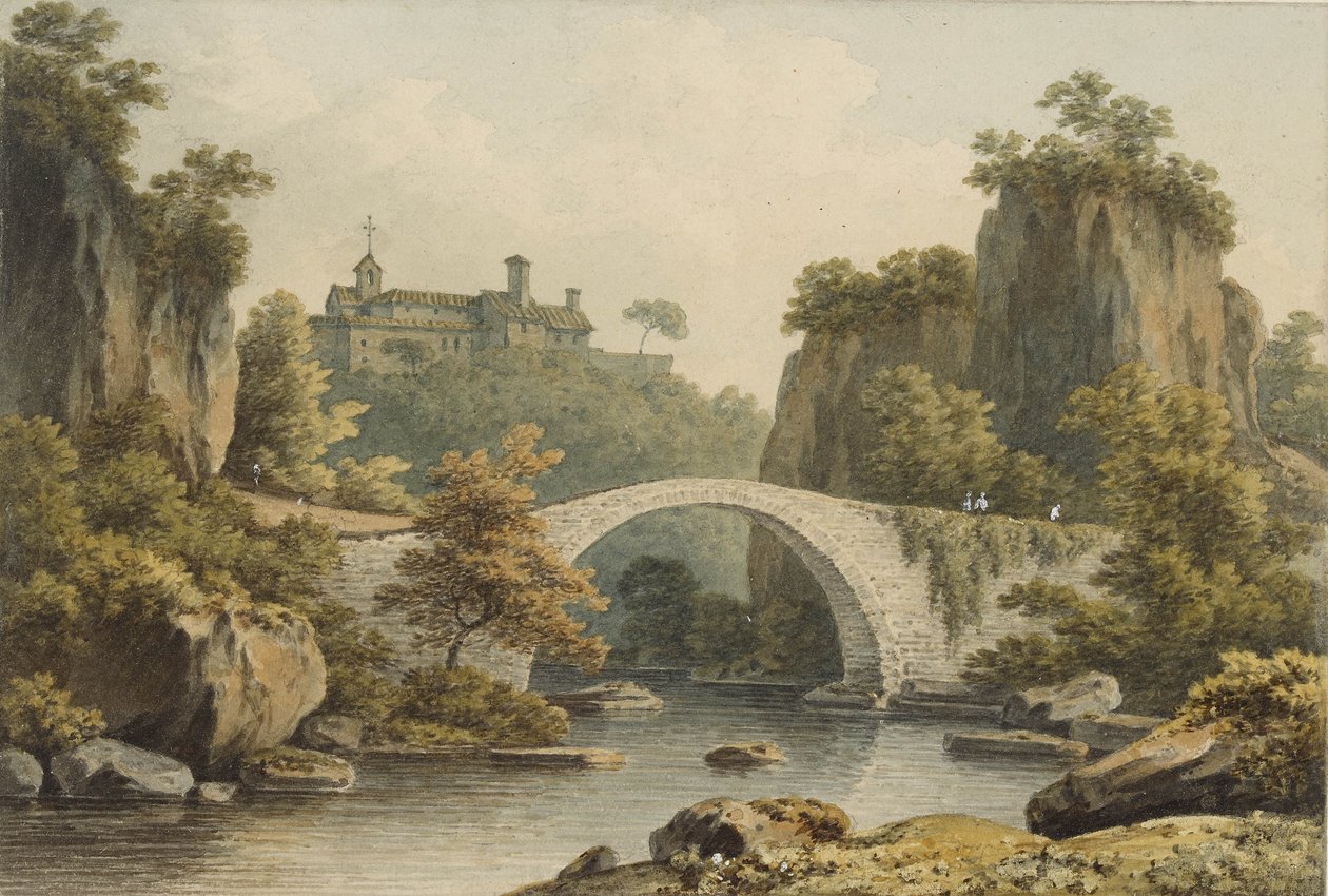 Utsikt över Civita Castellana av John Warwick Smith