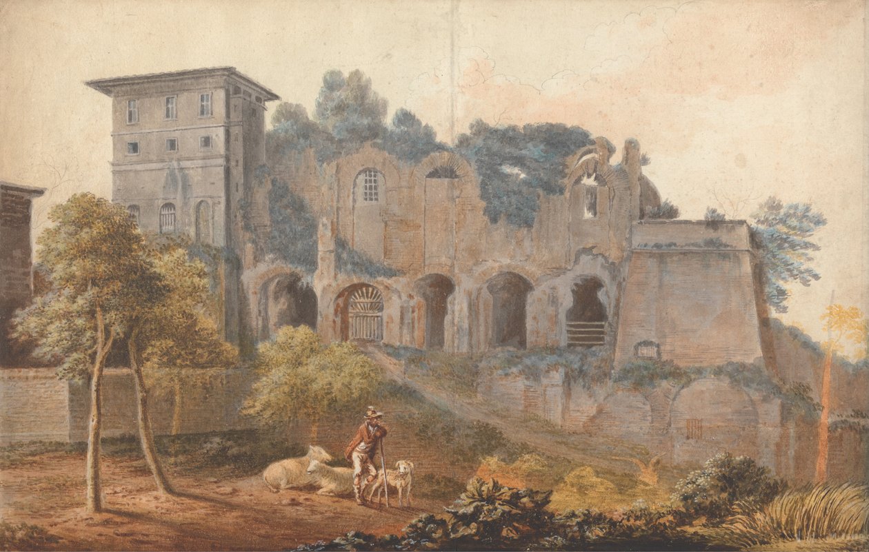 In the Camp Vaccinio at Rome av John Warwick Smith