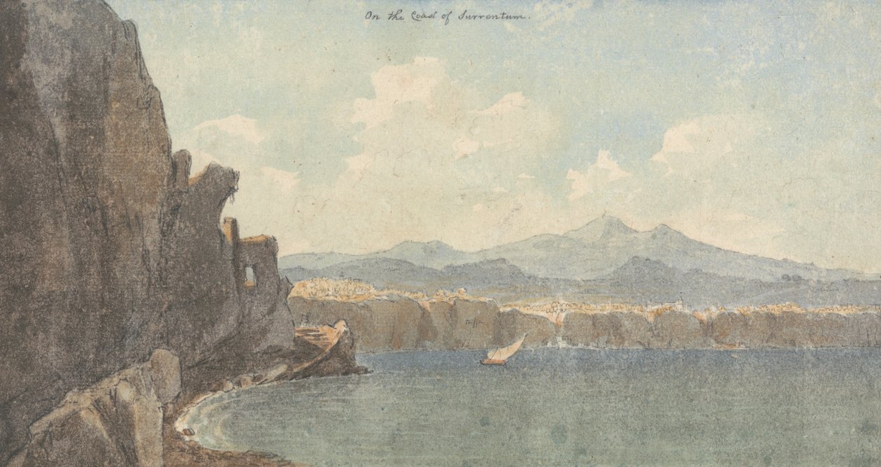 On the Coast of Sorrentum av John Warwick Smith