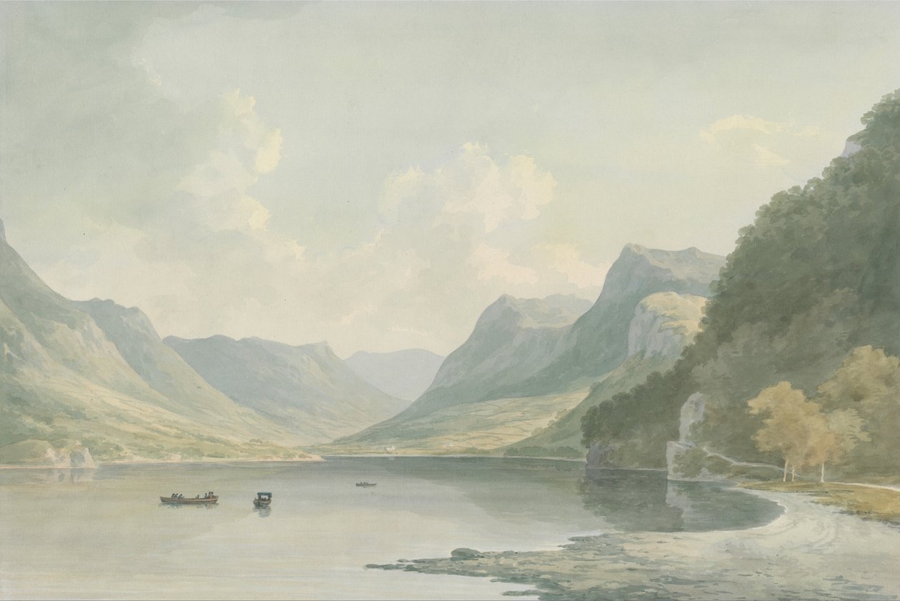 Ullswater, med utsikt mot Patterdale av John Warwick Smith