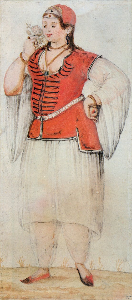 Grekisk eller turkisk kvinna av John White