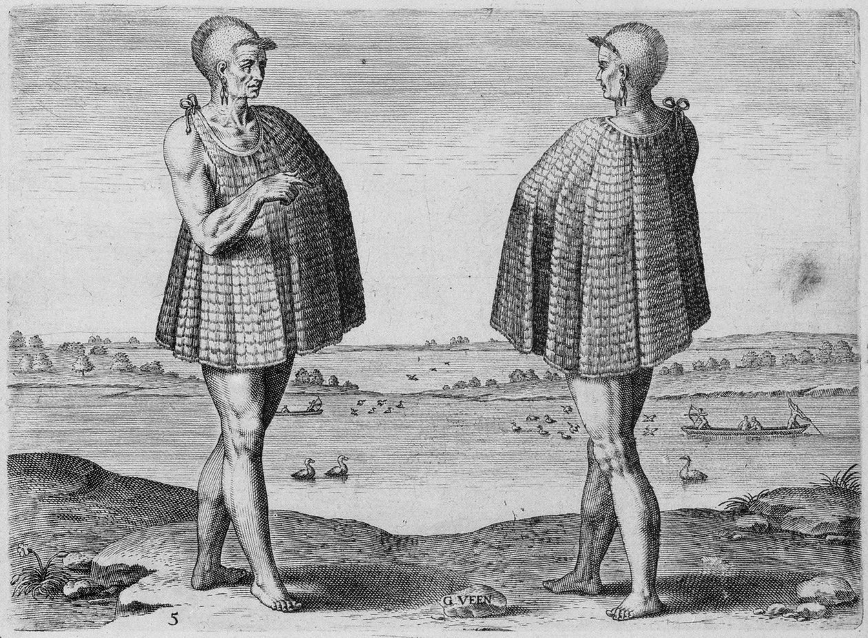 Indisk präst, graverad av Theodor de Bry (1528-1598) av John White