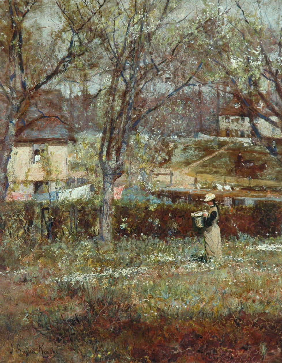 Lantlig scen av John William Buxton Knight