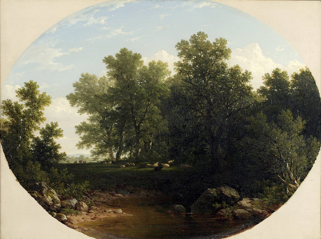 Landskap, 1852 av John William Casilear