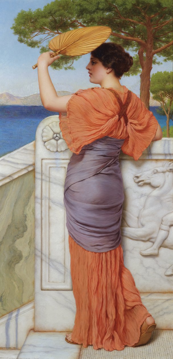 On the Balcony  av John William Godward