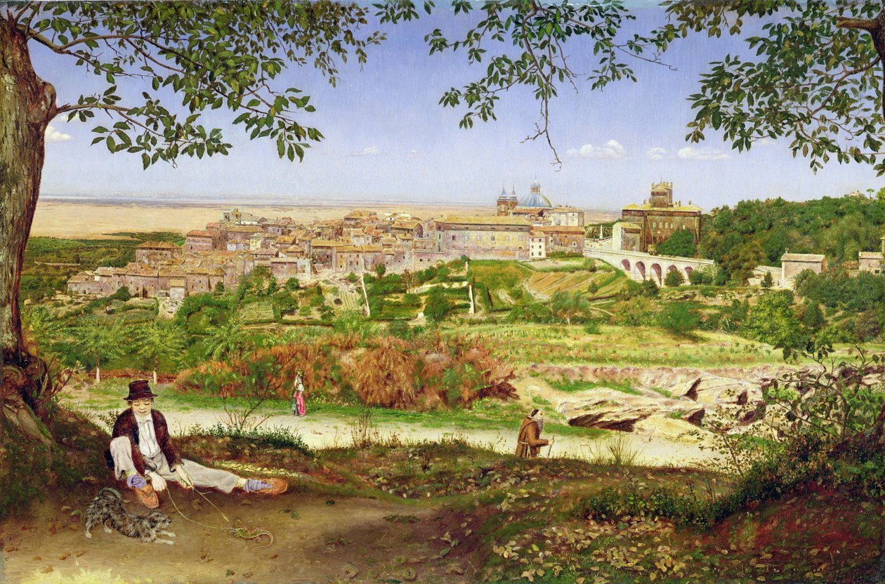 Ariccia, Italien, 1860 av John William Inchbold