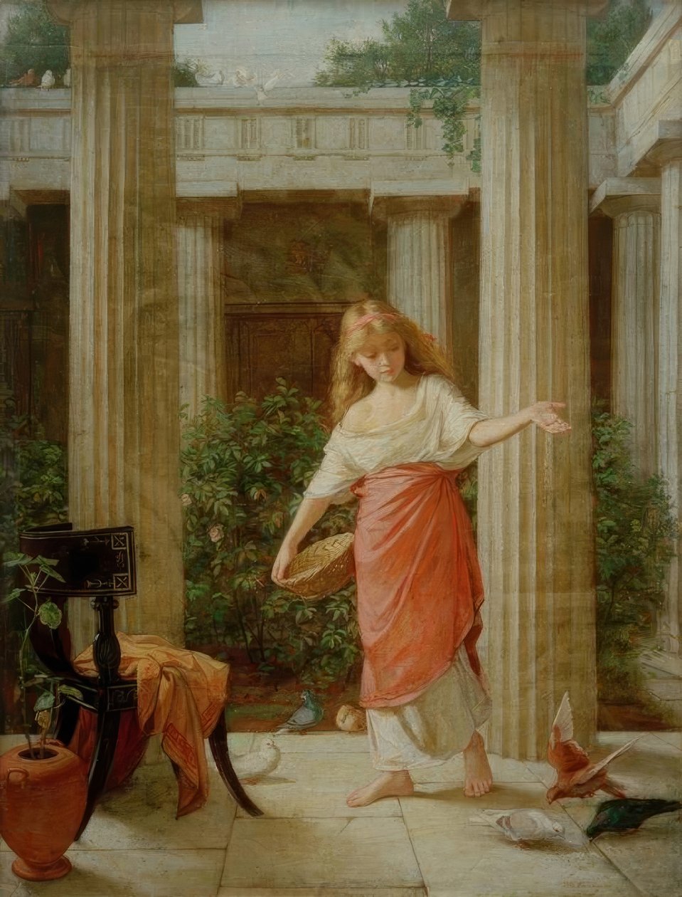 I Peristylen av John William Waterhouse