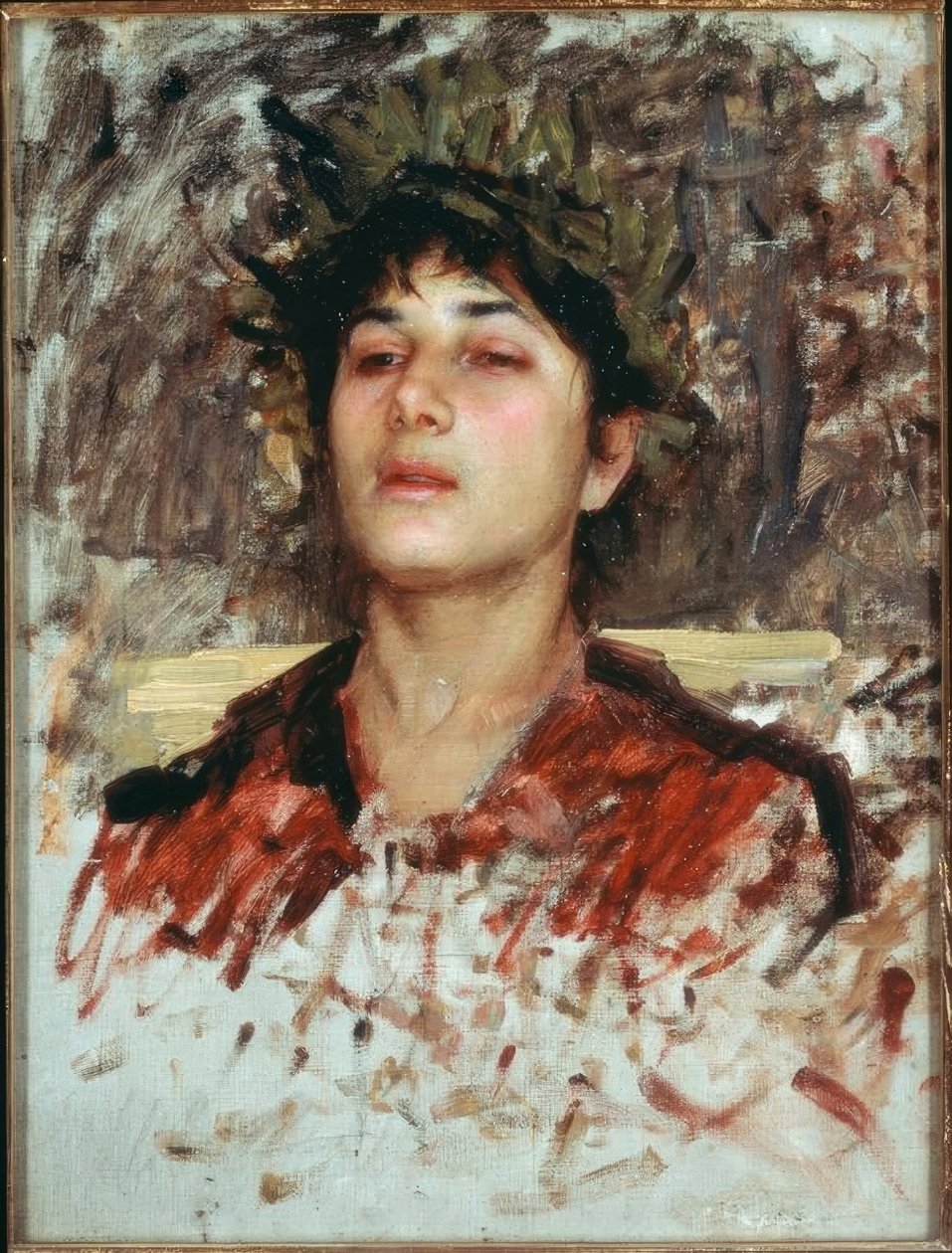 Huvudstudie av en korsikansk pojke av John William Waterhouse