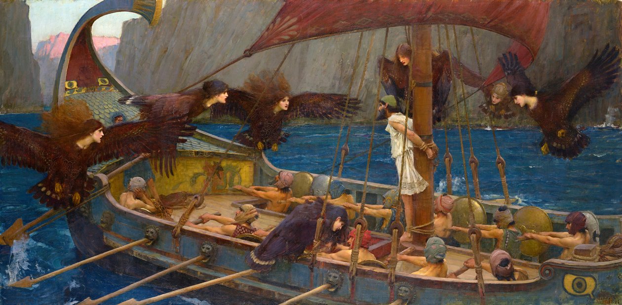 Ulises y las Sirenas  av John William Waterhouse