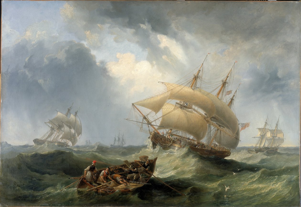 Sjöfart i det öppna havet av John Wilson Carmichael
