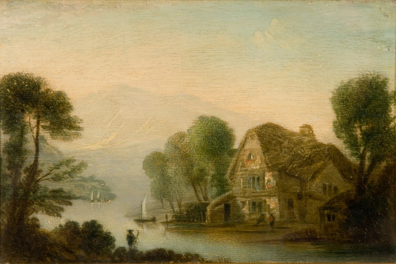 Breadlebane Ferry, Loch Tay av John Wilson Ewbank